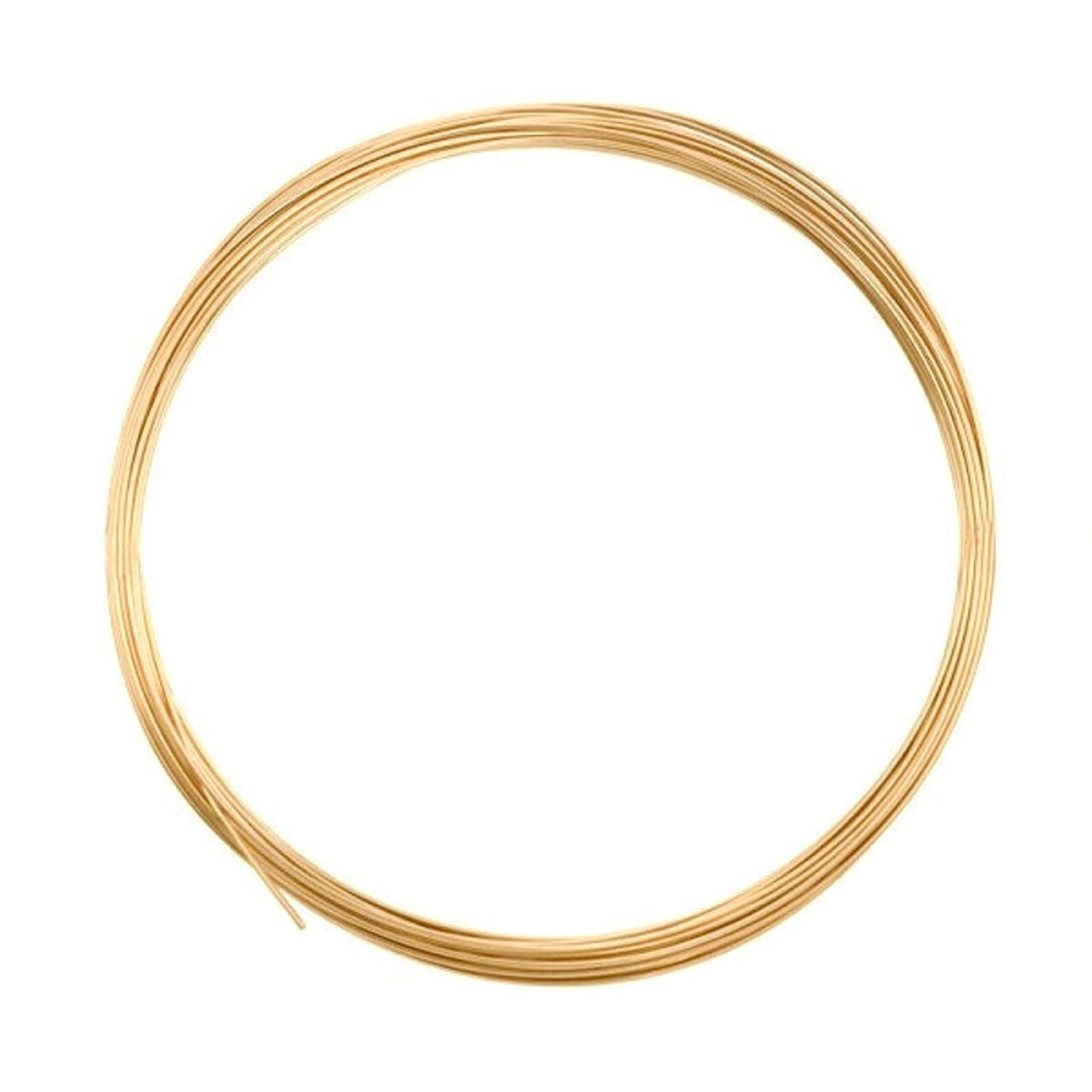 JewelrySupply Round Wire 22 Gauge Half-Hard Gold Filled (Priced by The Foot)
